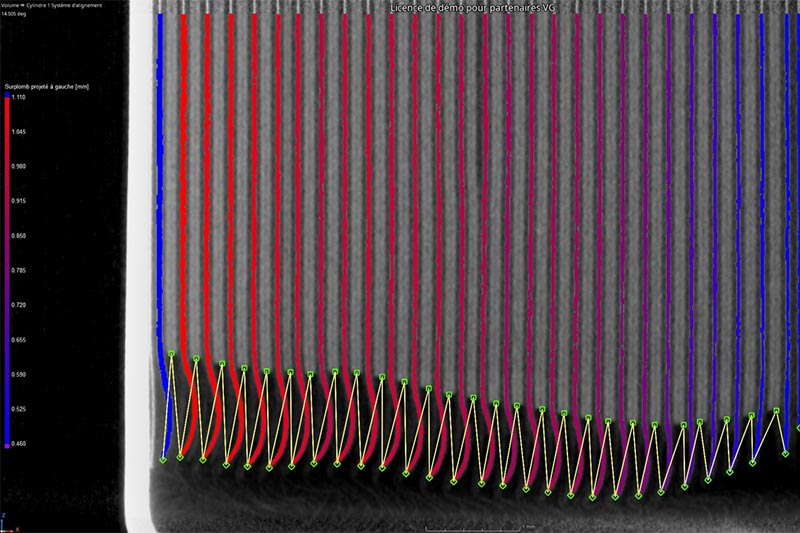 Calculation and analysis of overhang on lithium cells